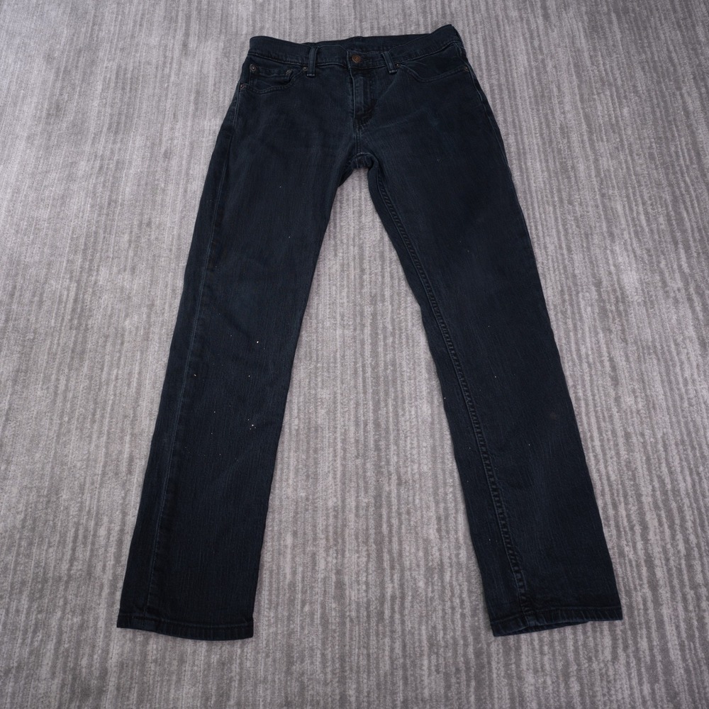 Levi's 511 Slim Fit Jeans Mens 30x30 Black Good Denim Pants 04511-4406